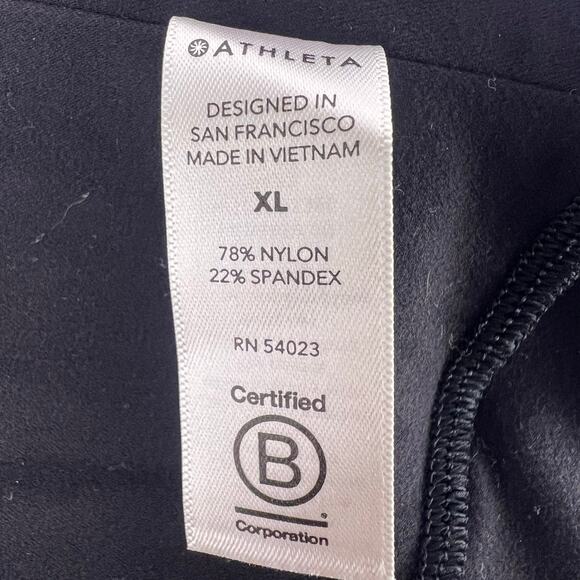 Athleta Distance Jogger Black Nylon Spandex Lightweight Zip Pocket Pants XL - Picture 10 of 15